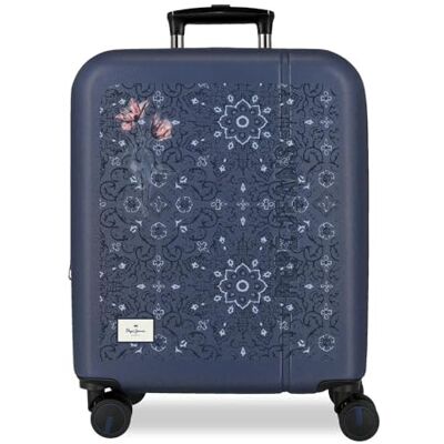 Pepe Jeans Lenay Marine Kabinenkoffer, 40 x 55 x 20 cm, starres ABS-Kombinationsschloss, integriertes 37L 2.6kg, 4 Doppelrollen, ausziehbares Handgepäck von Joumma Bags Pepe Jeans Lenay Marine Kabinenkoffer, 40 x 55 x 20 cm, starres ABS-Kombinationsschloss, integriertes 37L 2.6kg, 4 Doppelrollen, ausziehbares Handgepäck von Joumma Bags