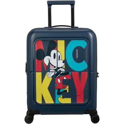 American Tourister Dashpop Disney Handgepäck Koffer 55x40x20/23 cm, Erweiterbarer Hartschalen Kabinentrolley für Ryanair & die meisten Airlines, 41/47L, Mickey Pop Letters American Tourister Dashpop Disney Handgepäck Koffer 55x40x20/23 cm, Erweiterbarer Hartschalen Kabinentrolley für Ryanair & die meisten Airlines, 41/47L, Mickey Pop Letters