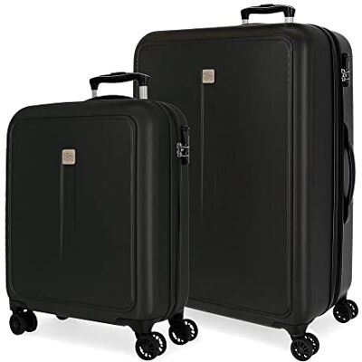 Roll Road Camboya Koffer-Set, schwarz, 55/68 cm, starr, ABS-Kombinationsverschluss, seitlich, 217 l, 6,56 kg, 4 Räder, Handgepäck Roll Road Camboya Koffer-Set, schwarz, 55/68 cm, starr, ABS-Kombinationsverschluss, seitlich, 217 l, 6,56 kg, 4 Räder, Handgepäck