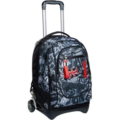 Seven Trolley, Rucksack mit Trolleyfunktion, 3 in 1, Schulranzen mit Rollen, Abnehmbarer Rucksack, ab 1. Klasse, für Schule, Gymnasium, Reisen&Freizeit, Mädchen&Jungen, Mehrfarbig, New TECH Keep Flag Seven Trolley, Rucksack mit Trolleyfunktion, 3 in 1, Schulranzen mit Rollen, Abnehmbarer Rucksack, ab 1. Klasse, für Schule, Gymnasium, Reisen&Freizeit, Mädchen&Jungen, Mehrfarbig, New TECH Keep Flag