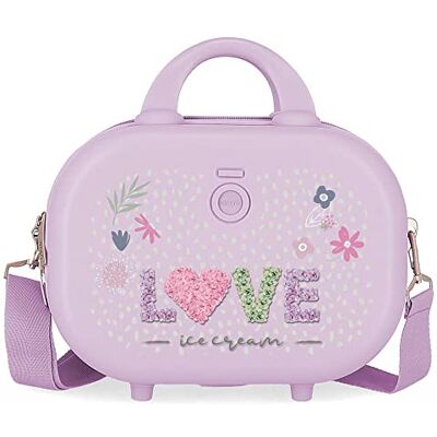 Enso Love Ice Cream Anpassbarer Kulturbeutel mit Schultergurt, Lila, 29 x 21 x 15 cm, starres ABS, 9,14 l, 0,8 kg Enso Love Ice Cream Anpassbarer Kulturbeutel mit Schultergurt, Lila, 29 x 21 x 15 cm, starres ABS, 9,14 l, 0,8 kg