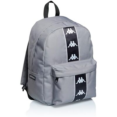 Seven Rucksack KAPPA COLOUR LOGO Rucksack im amerikanischen Stil, geräumiges Einfach, Schule, Reisen und Freizeit, grau, Taglia unica, Casual Seven Rucksack KAPPA COLOUR LOGO Rucksack im amerikanischen Stil, geräumiges Einfach, Schule, Reisen und Freizeit, grau, Taglia unica, Casual