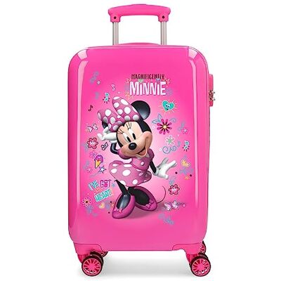 Disney Minnie Stickers Kabinenkoffer Rosa 34x55x20 cms Hartschalen ABS Kombinationsschloss 32L 2,5Kgs 4 Doppelräder Handgepäck Disney Minnie Stickers Kabinenkoffer Rosa 34x55x20 cms Hartschalen ABS Kombinationsschloss 32L 2,5Kgs 4 Doppelräder Handgepäck