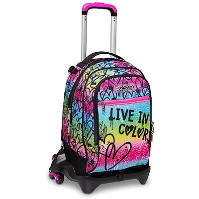 Seven Trolley Rucksack mit Trolleyfunktion, 3 in 1, Schulranzen mit Rollen, Abnehmbarer Rucksack, ab 1. Klasse, für Schule, Gymnasium, Reisen&Freizeit, Mädchen&Jungen, rosa Seven Trolley Rucksack mit Trolleyfunktion, 3 in 1, Schulranzen mit Rollen, Abnehmbarer Rucksack, ab 1. Klasse, für Schule, Gymnasium, Reisen&Freizeit, Mädchen&Jungen, rosa