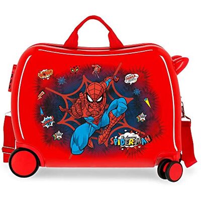 Marvel Spiderman Pop Kinder-Koffer Rot 50x38x20 cms Hartschalen ABS Kombinationsschloss 38L 2,1kgs 4 Räder Handgepäck Marvel Spiderman Pop Kinder-Koffer Rot 50x38x20 cms Hartschalen ABS Kombinationsschloss 38L 2,1kgs 4 Räder Handgepäck