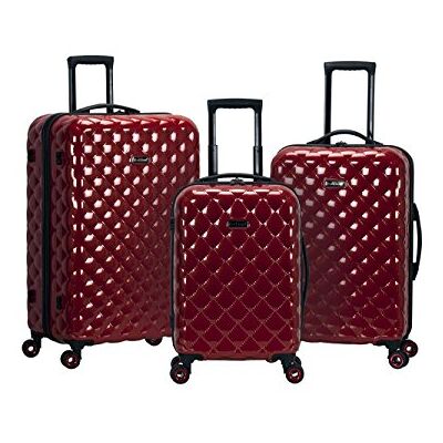 Rockland Quilt Hardside Erweiterbares Spinner-Rad Gepäck-Set, Rot/Ausflug, einfarbig (Getaway Solids), 3-Piece Set (20/24/28), Steppdecke Hardside Erweiterbares Spinnrad-Gepäck-Set Rockland Quilt Hardside Erweiterbares Spinner-Rad Gepäck-Set, Rot/Ausflug, einfarbig (Getaway Solids), 3-Piece Set (20/24/28), Steppdecke Hardside Erweiterbares Spinnrad-Gepäck-Set