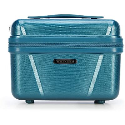 WITTCHEN Kosmetikkoffer Reisekoffer Handgepäck Kabinengepäck Rollkoffer Hartschale aus Polycarbonat Zahlenschloss Explorer Line Blau WITTCHEN Kosmetikkoffer Reisekoffer Handgepäck Kabinengepäck Rollkoffer Hartschale aus Polycarbonat Zahlenschloss Explorer Line Blau