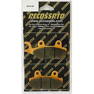ACCOSSATO Bremsbelag agpa80st, Kymco > 300 People Man Left/Rear, 300 (2008) ACCOSSATO Bremsbelag agpa80st, Kymco > 300 People Man Left/Rear, 300 (2008)
