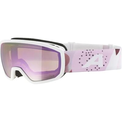 ALPINA Kinder Scarabeo Jr. Q-lite Skibrille, white-rose matt, One Size ALPINA Kinder Scarabeo Jr. Q-lite Skibrille, white-rose matt, One Size