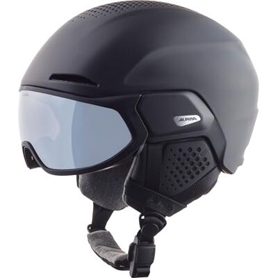 ALPINA Alto Q-LITE Skihelm, Black matt, 51-55 cm ALPINA Alto Q-LITE Skihelm, Black matt, 51-55 cm