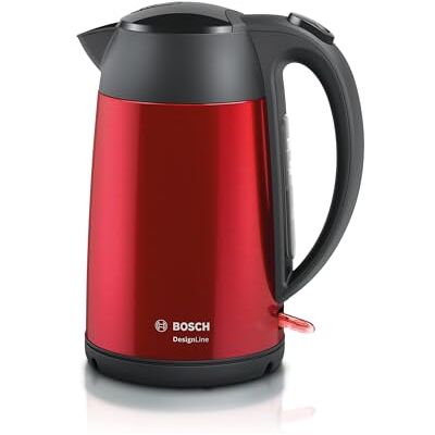 BOSCH TWK3P424 - Szürke, Piros - Elektromos vízforraló BOSCH TWK3P424 - Szürke, Piros - Elektromos vízforraló