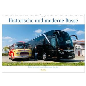 CALVENDO Historische und moderne Busse (Wandkalender 2026 DIN A4 quer), Monatskalender: Unterwegs mit einem umweltfreundlichen Verkehrsmittel ( Mobilitaet) CALVENDO Historische und moderne Busse (Wandkalender 2026 DIN A4 quer), Monatskalender: Unterwegs mit einem umweltfreundlichen Verkehrsmittel ( Mobilitaet)