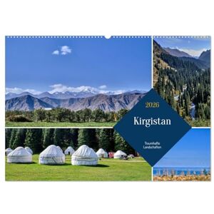 CALVENDO Kirgistan Traumhafte Landschaften (Wandkalender 2026 DIN A2 quer), Monatskalender: Kirgistans atemberaubende Natur. ( Orte) CALVENDO Kirgistan Traumhafte Landschaften (Wandkalender 2026 DIN A2 quer), Monatskalender: Kirgistans atemberaubende Natur. ( Orte)