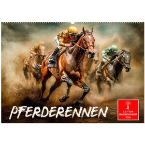 CALVENDO Pferderennen (Wandkalender 2026 DIN A2 quer), Monatskalender: Mit Spitzenleistung von Pferd und Jockey zum Sieg. ( Sport) CALVENDO Pferderennen (Wandkalender 2026 DIN A2 quer), Monatskalender: Mit Spitzenleistung von Pferd und Jockey zum Sieg. ( Sport)