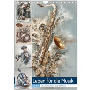 CALVENDO Leben für die Musik (Wandkalender 2026 DIN A4 hoch), Monatskalender: Musik ist für mich mehr als nur Klang, sie ist Energie, Freiheit und Ausdruck. ( Kunst) CALVENDO Leben für die Musik (Wandkalender 2026 DIN A4 hoch), Monatskalender: Musik ist für mich mehr als nur Klang, sie ist Energie, Freiheit und Ausdruck. ( Kunst)