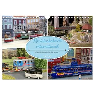 CALVENDO Miniaturbahnen international (Wandkalender 2026 DIN A4 quer), Monatskalender: Modellbahnträume aus aller Welt ( Hobbys) CALVENDO Miniaturbahnen international (Wandkalender 2026 DIN A4 quer), Monatskalender: Modellbahnträume aus aller Welt ( Hobbys)