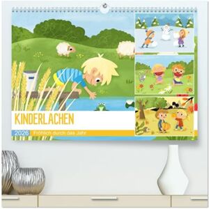CALVENDO KINDERLACHEN Fröhlich durch das Jahr Ein Kinderkalender (hochwertiger Premium Wandkalender 2026 DIN A2 quer), Kunstdruck in Hochglanz: Fröhliche ... Jahreszeiten in der Natur ( Spass) CALVENDO KINDERLACHEN Fröhlich durch das Jahr Ein Kinderkalender (hochwertiger Premium Wandkalender 2026 DIN A2 quer), Kunstdruck in Hochglanz: Fröhliche ... Jahreszeiten in der Natur ( Spass)