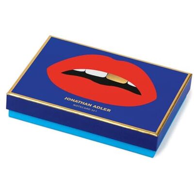 Galison Jonathan Adler Lips Boxed Diecut Notecard Set Galison Jonathan Adler Lips Boxed Diecut Notecard Set