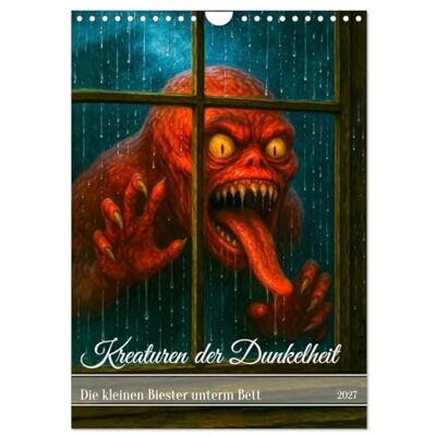 CALVENDO Kalender 2027 · Kreaturen der Dunkelheit Die kleinen Biester unterm Bett Ein gruseliger Monsterkalender, zeigt Ihnen Kreaturen der Dunkelheit, fürs ganze Jahr · DIN A4 hoch · Wandkalender CALVENDO Kalender 2027 · Kreaturen der Dunkelheit Die kleinen Biester unterm Bett Ein gruseliger Monsterkalender, zeigt Ihnen Kreaturen der Dunkelheit, fürs ganze Jahr · DIN A4 hoch · Wandkalender
