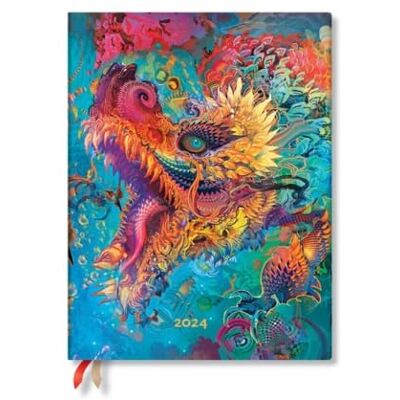 Paperblanks Flexi 12-Monatskalender 2024 Humming Dragon, Day-at-a-Time Ultra (230 x 180), Englisch (Feiertage International) Paperblanks Flexi 12-Monatskalender 2024 Humming Dragon, Day-at-a-Time Ultra (230 x 180), Englisch (Feiertage International)