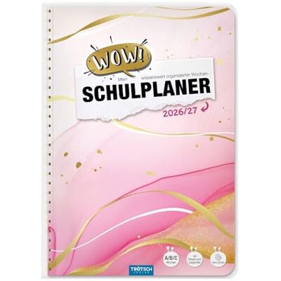 TROTSCH TRÖTSCH Schulplaner WOW Marble 26/27 TROTSCH TRÖTSCH Schulplaner WOW Marble 26/27