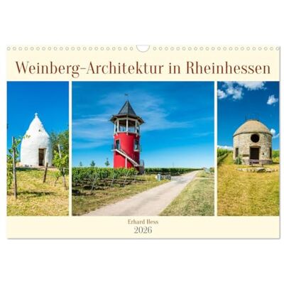 CALVENDO Weinberg-Architektur in Rheinhessen (Wandkalender 2026 DIN A3 quer), Monatskalender: Einblick in die unterschiedliche, teils historische ... mit professionellen Fotos ( Orte) CALVENDO Weinberg-Architektur in Rheinhessen (Wandkalender 2026 DIN A3 quer), Monatskalender: Einblick in die unterschiedliche, teils historische ... mit professionellen Fotos ( Orte)