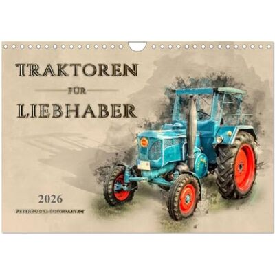 CALVENDO Traktoren für Liebhaber (Wandkalender 2026 DIN A4 quer), Monatskalender: Nostalgische Traktoren geliebte Kraftpakete, die viele in ihren Bann ziehen ( Technologie) CALVENDO Traktoren für Liebhaber (Wandkalender 2026 DIN A4 quer), Monatskalender: Nostalgische Traktoren geliebte Kraftpakete, die viele in ihren Bann ziehen ( Technologie)