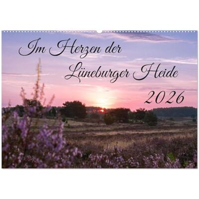 CALVENDO Im Herzen der Lüneburger Heide (Wandkalender 2026 DIN A2 quer), Monatskalender: Faszinierende Landschaftsaufnahmen von Wesel bis Wilsede. ( Natur) CALVENDO Im Herzen der Lüneburger Heide (Wandkalender 2026 DIN A2 quer), Monatskalender: Faszinierende Landschaftsaufnahmen von Wesel bis Wilsede. ( Natur)