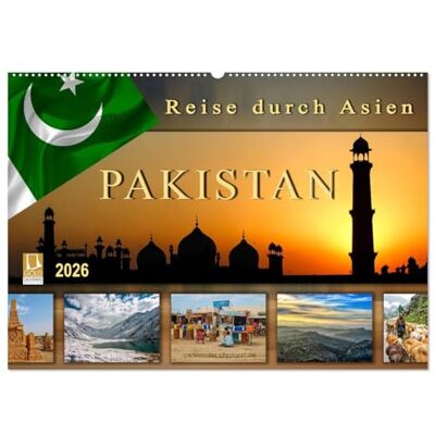 CALVENDO Reise durch Asien Pakistan (Wandkalender 2026 DIN A2 quer), Monatskalender: Islamische Republik Pakistan, islamischer Staat in Südasien. ( Orte) CALVENDO Reise durch Asien Pakistan (Wandkalender 2026 DIN A2 quer), Monatskalender: Islamische Republik Pakistan, islamischer Staat in Südasien. ( Orte)