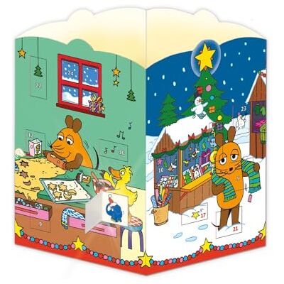 TROTSCH TRÖTSCH Windlicht Adventskalender "Die Maus" Weihnachtskalender mit 24 leuchtenden Motiven TROTSCH TRÖTSCH Windlicht Adventskalender "Die Maus" Weihnachtskalender mit 24 leuchtenden Motiven
