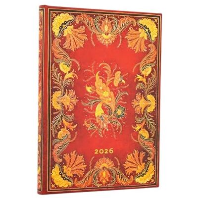 Paperblanks 2026 Fiammetta Fiammetta 12-Monatskalender Midi Horizontal Elastikband-Verschluss 160 Pg 100 GSM Paperblanks 2026 Fiammetta Fiammetta 12-Monatskalender Midi Horizontal Elastikband-Verschluss 160 Pg 100 GSM