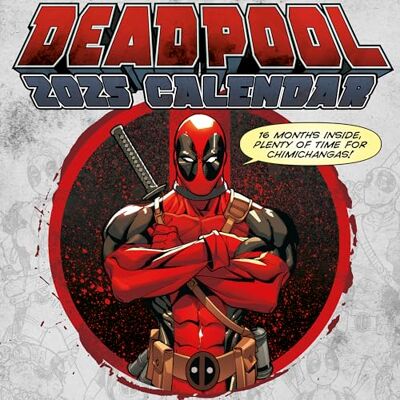 Pyramid – Deadpool 2025 Broschürenkalender, 30x30cm, Kalender für Fans der beliebten Marvel-Filme, Monatskalender mit heldenhaften Illustrationen, nachhaltig nur mit Papierumschlag Pyramid – Deadpool 2025 Broschürenkalender, 30x30cm, Kalender für Fans der beliebten Marvel-Filme, Monatskalender mit heldenhaften Illustrationen, nachhaltig nur mit Papierumschlag