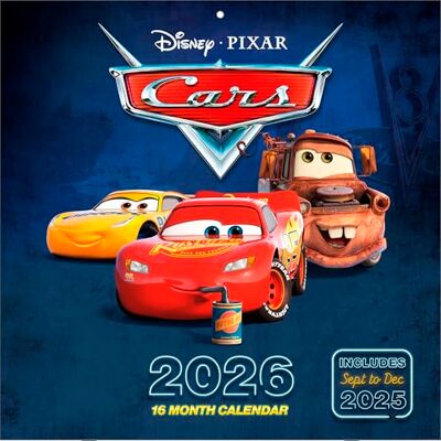 Pyramid CARS 2026 – Broschürenkalender 30×30 cm mit Lightning McQueen & Mater – Wandkalender für Kinder, Disney- & Pixar-Fans Pyramid CARS 2026 – Broschürenkalender 30×30 cm mit Lightning McQueen & Mater – Wandkalender für Kinder, Disney- & Pixar-Fans