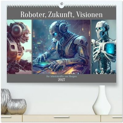 CALVENDO Kalender 2027 · Roboter, Zukunft, Visionen. Die Arbeitskräfte von Morgen Die Robotik-Revolution steht uns unmittelbar bevor · DIN A2 quer · Premium Wandkalender CALVENDO Kalender 2027 · Roboter, Zukunft, Visionen. Die Arbeitskräfte von Morgen Die Robotik-Revolution steht uns unmittelbar bevor · DIN A2 quer · Premium Wandkalender