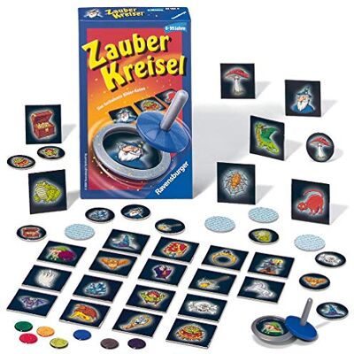 Ravensburger Reisespiel Zauberkreisel Kinderspiel ab 6 Jahre Spiel für 2-8 Spieler, Ratespiel, Mitbringspiel in kompaktem Reise-Format, Geschenk für Jungen und Mädchen Ravensburger Reisespiel Zauberkreisel Kinderspiel ab 6 Jahre Spiel für 2-8 Spieler, Ratespiel, Mitbringspiel in kompaktem Reise-Format, Geschenk für Jungen und Mädchen
