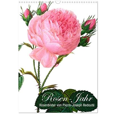 CALVENDO Rosen-Jahr (Wandkalender 2026 DIN A3 hoch), Monatskalender: Rosenbilder von Pierre-Joseph Redouté (1759-1840) ( Natur) CALVENDO Rosen-Jahr (Wandkalender 2026 DIN A3 hoch), Monatskalender: Rosenbilder von Pierre-Joseph Redouté (1759-1840) ( Natur)