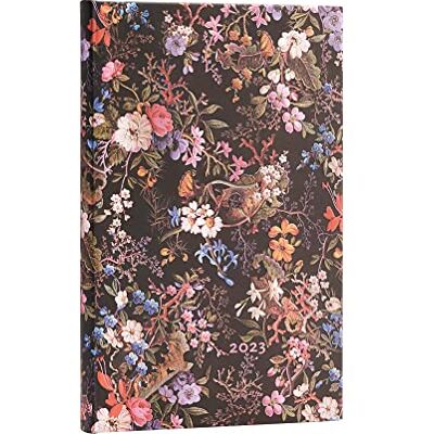 Paperblanks Terminplaner 12 Monate 2023 Floralia Vertikal Maxi (135 × 210 mm), DF8731-1, Schwarz Paperblanks Terminplaner 12 Monate 2023 Floralia Vertikal Maxi (135 × 210 mm), DF8731-1, Schwarz