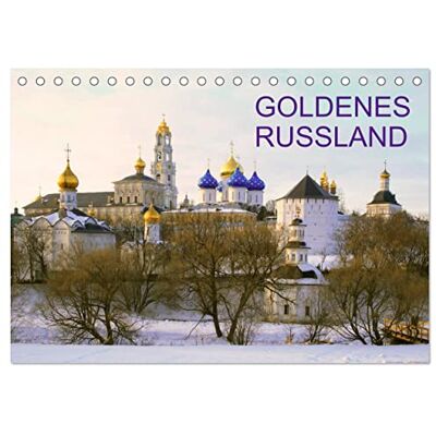 CALVENDO Goldenes Russland (Tischkalender 2026 DIN A5 quer), Monatskalender: Berühmteste Motive aus Russland ( Orte) CALVENDO Goldenes Russland (Tischkalender 2026 DIN A5 quer), Monatskalender: Berühmteste Motive aus Russland ( Orte)