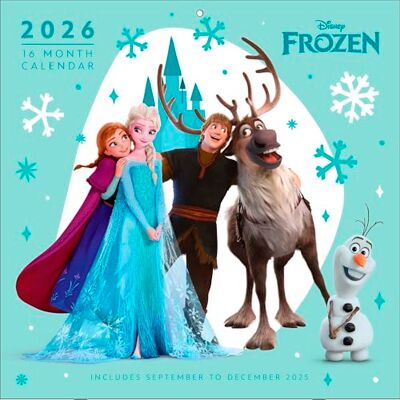 Pyramid FROZEN 2026 – Broschürenkalender 30×30 cm (aufgeklappt 30×60 cm) mit 12 Disney-Motiven von Elsa, Anna, Olaf & Kristoff, Wandkalender für Kinder & Frozen-Fans Pyramid FROZEN 2026 – Broschürenkalender 30×30 cm (aufgeklappt 30×60 cm) mit 12 Disney-Motiven von Elsa, Anna, Olaf & Kristoff, Wandkalender für Kinder & Frozen-Fans
