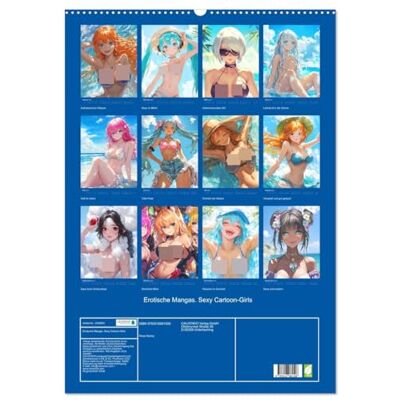 CALVENDO Kalender 2027 · Erotische Mangas. Sexy Cartoon-Girls Mädchen in sinnlicher Manga-Ästhetik · DIN A2 hoch · Wandkalender CALVENDO Kalender 2027 · Erotische Mangas. Sexy Cartoon-Girls Mädchen in sinnlicher Manga-Ästhetik · DIN A2 hoch · Wandkalender