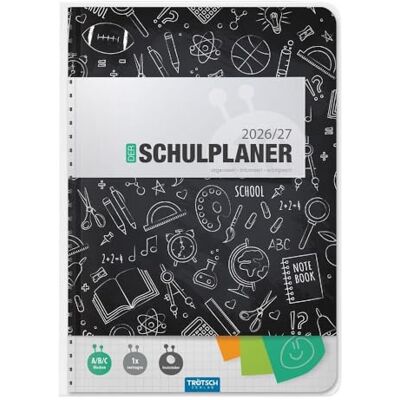 TROTSCH TRÖTSCH Schulplaner Schwarz 26/27 DIN A5 TROTSCH TRÖTSCH Schulplaner Schwarz 26/27 DIN A5