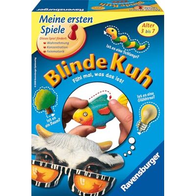 Ravensburger 21404 Blinde Kuh Kinderspiel, Gegenstände fühlen und ertasten Tastspiel für 1-4 Spieler, ab 3 Jahren geeignet Ravensburger 21404 Blinde Kuh Kinderspiel, Gegenstände fühlen und ertasten Tastspiel für 1-4 Spieler, ab 3 Jahren geeignet