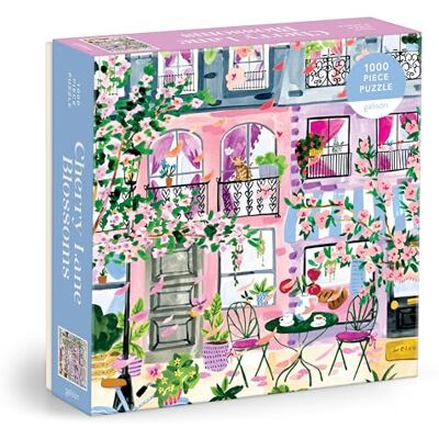 Galison Cherry Lane Blossoms 1000 Piece Puzzle Galison Cherry Lane Blossoms 1000 Piece Puzzle