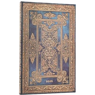 Paperblanks 2026 Blue Luxe Luxe Design 12-Monatskalender Maxi Vertikal Elastikband-Verschluss 160 Pg 100 GSM Paperblanks 2026 Blue Luxe Luxe Design 12-Monatskalender Maxi Vertikal Elastikband-Verschluss 160 Pg 100 GSM