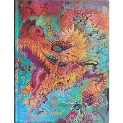 Paperblanks Flexi 12-Monatskalender 2024 Humming Dragon, Day-at-a-Time Ultra (230 x 180), Deutsch Paperblanks Flexi 12-Monatskalender 2024 Humming Dragon, Day-at-a-Time Ultra (230 x 180), Deutsch