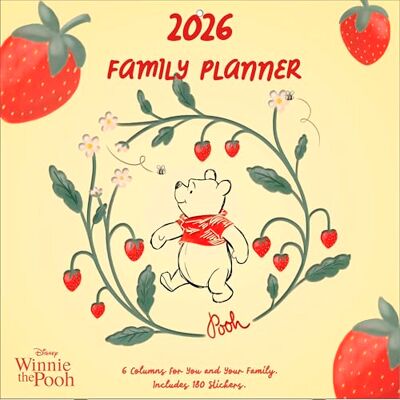 Pyramid WINNIE THE POOH Familienplaner 2026 – 30×30 cm (aufgeklappt 30×60 cm) mit Disney-Motiven & Spalten für die ganze Familie Pyramid WINNIE THE POOH Familienplaner 2026 – 30×30 cm (aufgeklappt 30×60 cm) mit Disney-Motiven & Spalten für die ganze Familie