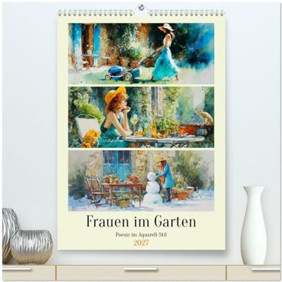CALVENDO Frauen im Garten. Poesie im Aquarell-Stil (hochwertiger Wandkalender 2027 DIN A2 hoch), Kunstdruck in Hochglanz: Eine stimmungsvolle Sammlung zarter ... Gartenmomenten zeigen ( Lifestyle) CALVENDO Frauen im Garten. Poesie im Aquarell-Stil (hochwertiger Wandkalender 2027 DIN A2 hoch), Kunstdruck in Hochglanz: Eine stimmungsvolle Sammlung zarter ... Gartenmomenten zeigen ( Lifestyle)