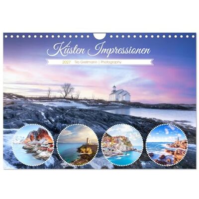 CALVENDO Kalender 2027 · Küsten Impressionen Ein Feuerwerk der Farben an zauberhaften Küsten und Stränden auf unserer Erde · DIN A4 quer · Wandkalender CALVENDO Kalender 2027 · Küsten Impressionen Ein Feuerwerk der Farben an zauberhaften Küsten und Stränden auf unserer Erde · DIN A4 quer · Wandkalender