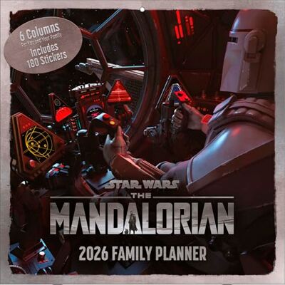 Pyramid THE MANDALORIAN 2026 – Familienplaner 30×30 cm mit Din Djarin & Grogu (Baby Yoda) – Star Wars Wandkalender für Familienorganisation & Fans Pyramid THE MANDALORIAN 2026 – Familienplaner 30×30 cm mit Din Djarin & Grogu (Baby Yoda) – Star Wars Wandkalender für Familienorganisation & Fans