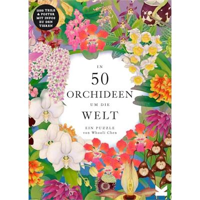 Laurence King In 50 Orchideen um die Welt. EIN botanisches 1000-Teile-Puzzle von The Royal Botanic Gardens KEW. Inklusive Poster mit Infos zu den Orchideen Laurence King In 50 Orchideen um die Welt. EIN botanisches 1000-Teile-Puzzle von The Royal Botanic Gardens KEW. Inklusive Poster mit Infos zu den Orchideen